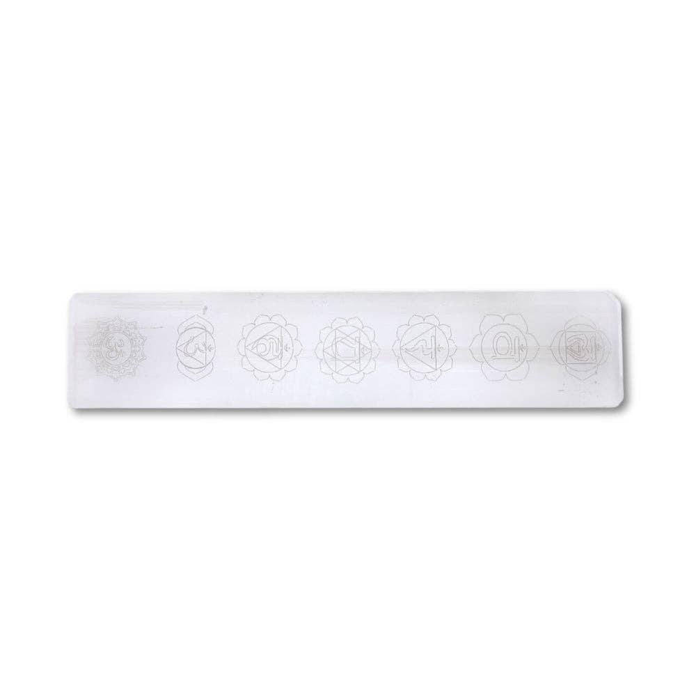 Selenite - 7 Chakra Bar