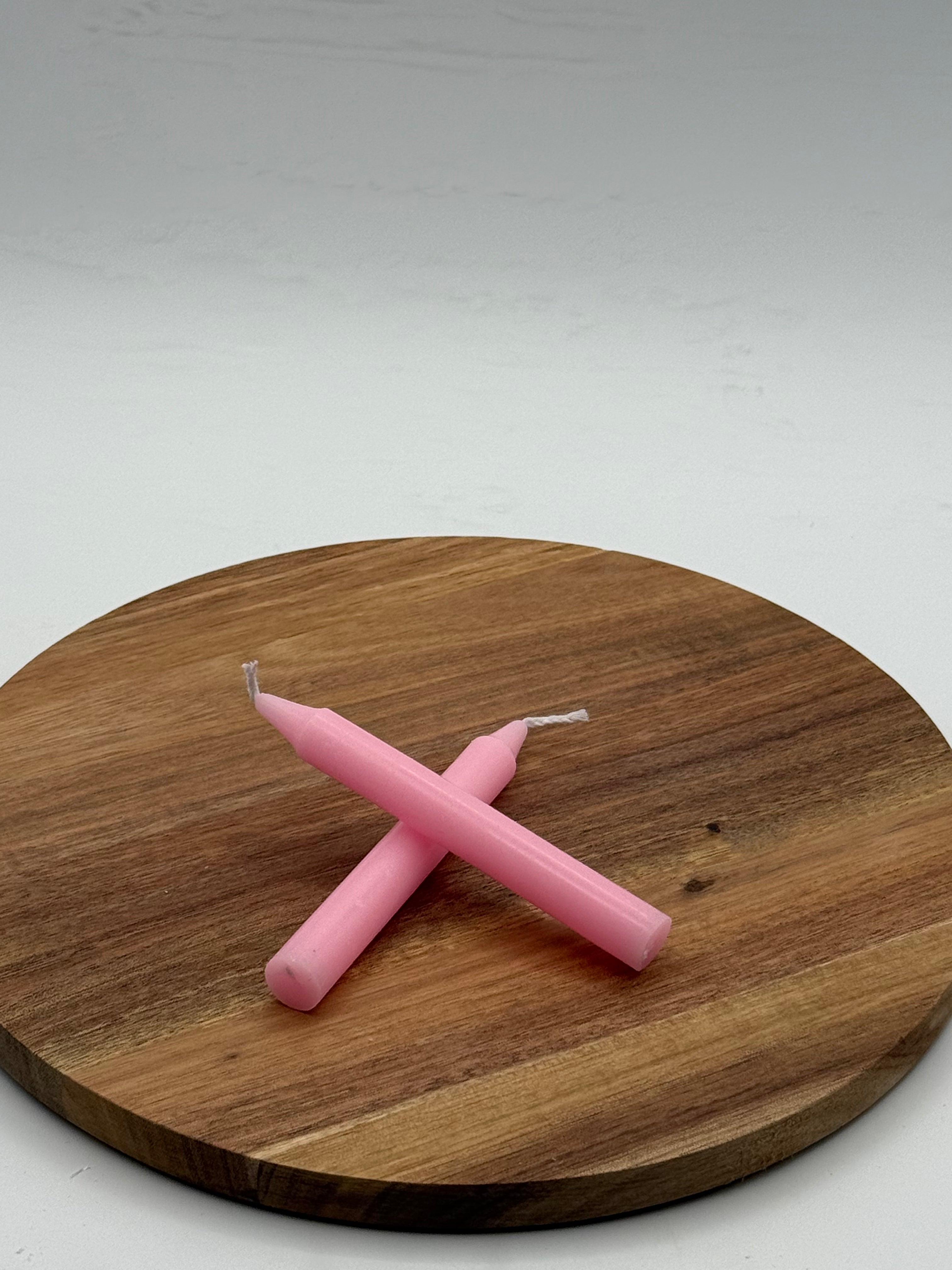 Pink Chime Candle 4in