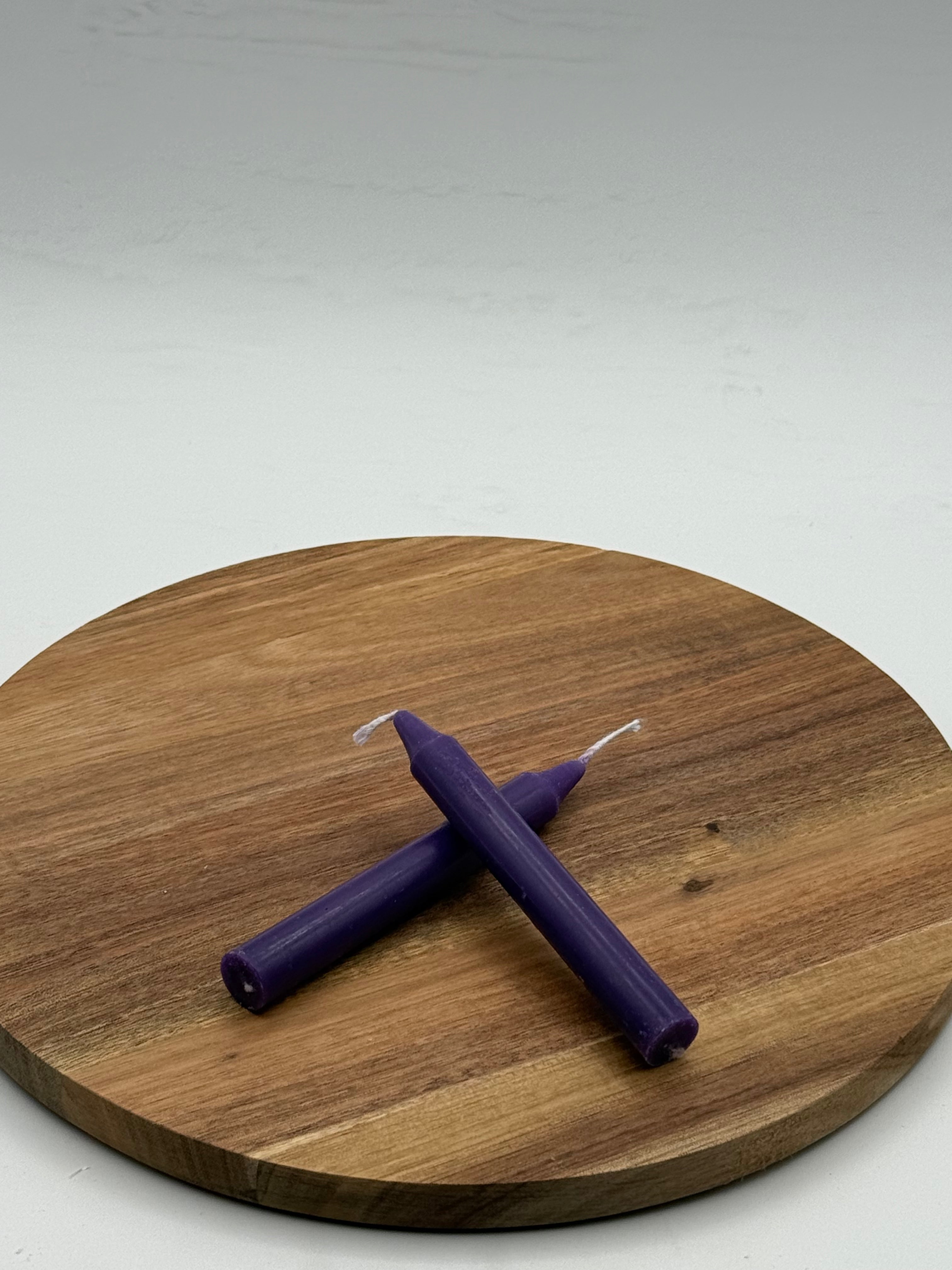 Purple Chime Candle 4in