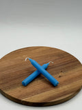 Light Blue Chime Candle 4in