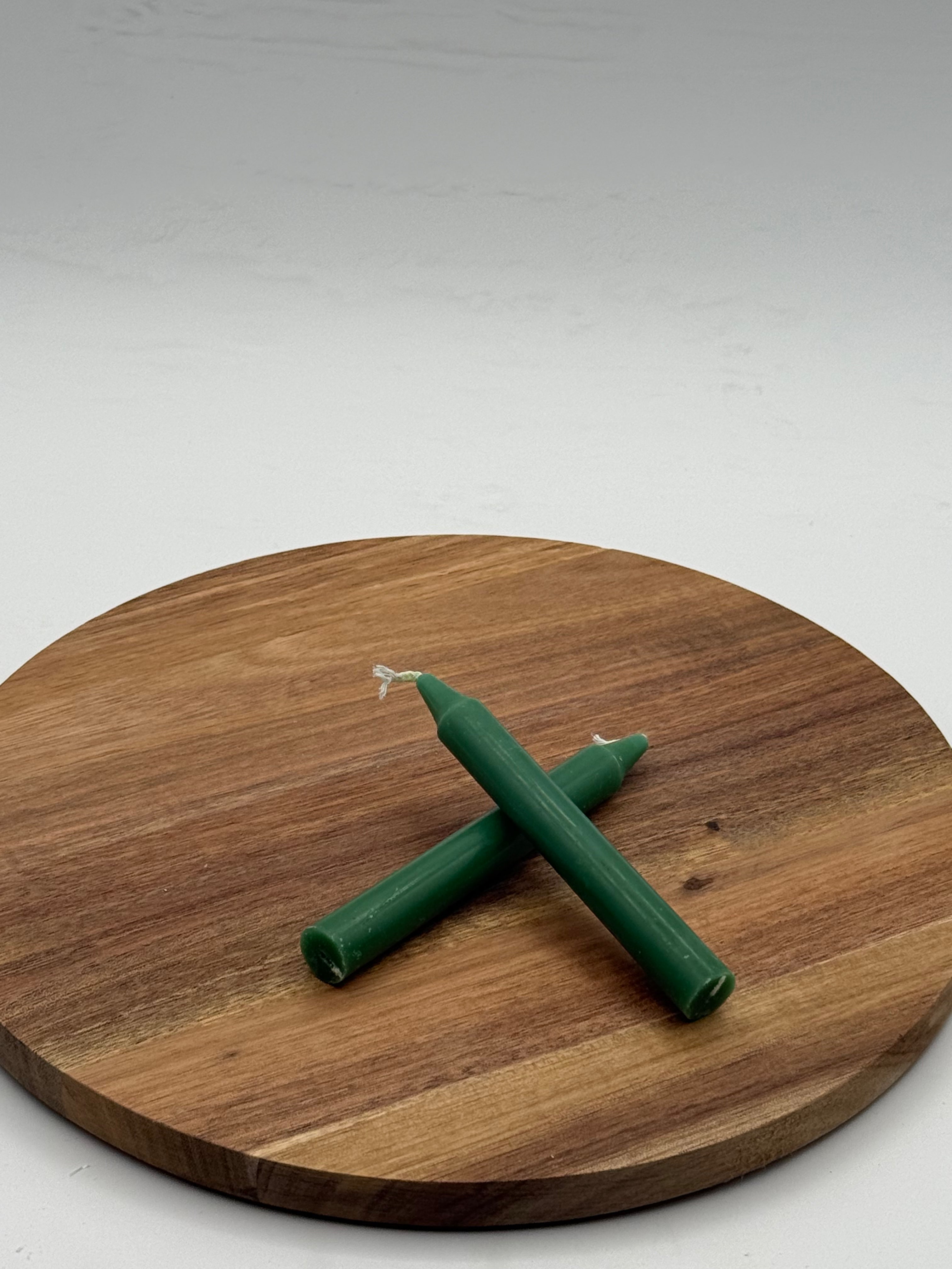 Green Chime Candle 4in