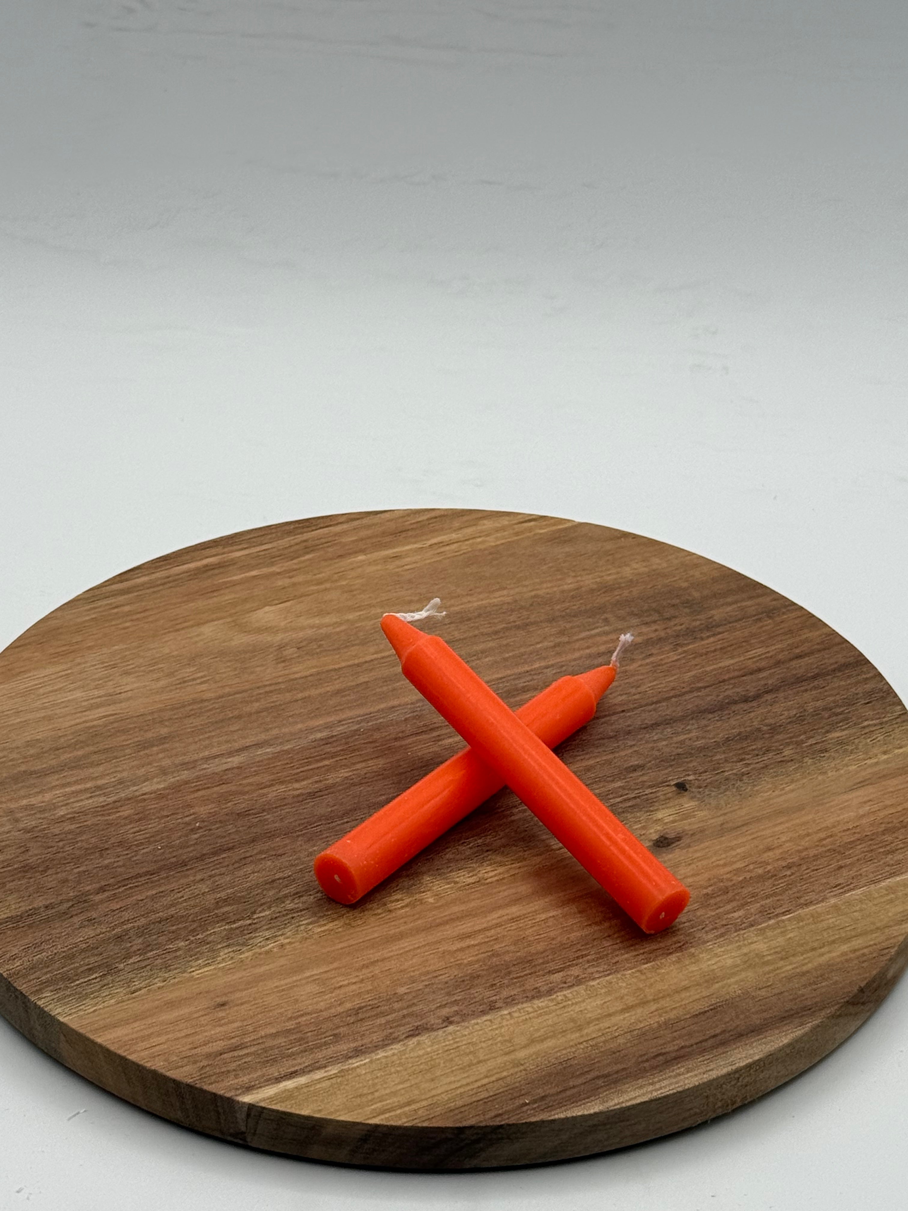 Orange Chime Candle 4in