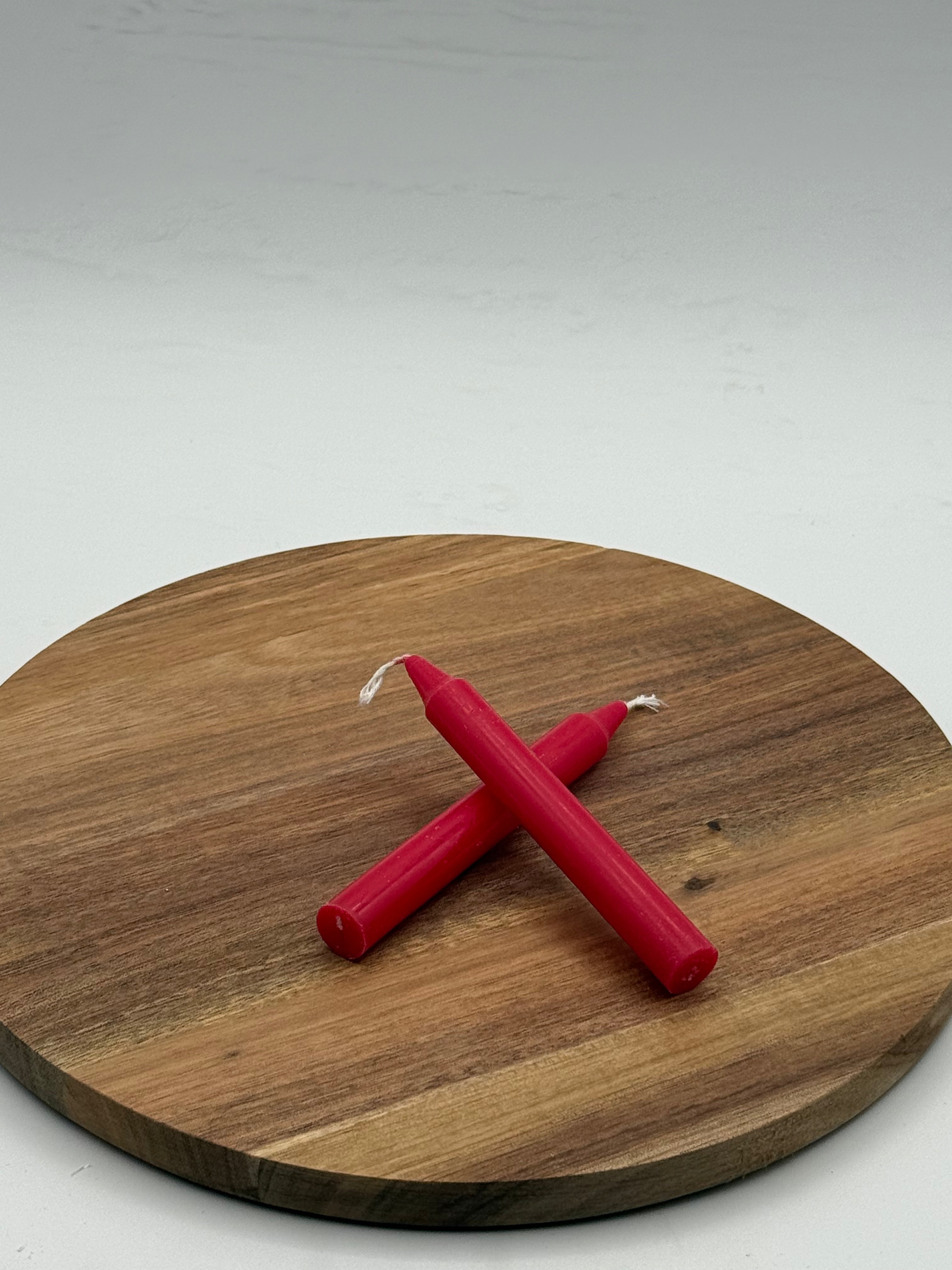 Red Chime Candle 4in