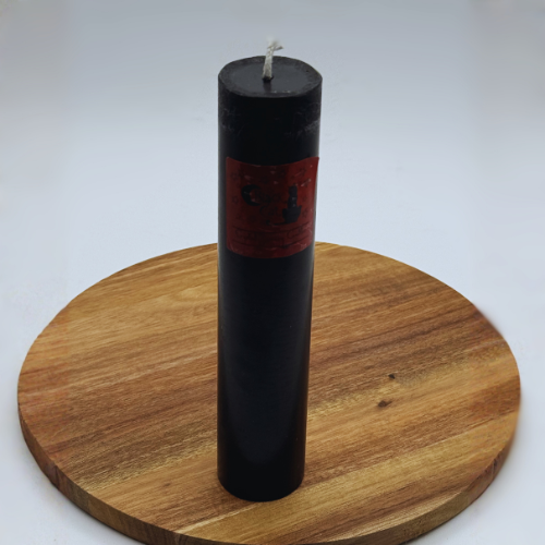 Black Cat Reiki Herbal Pillar Candle