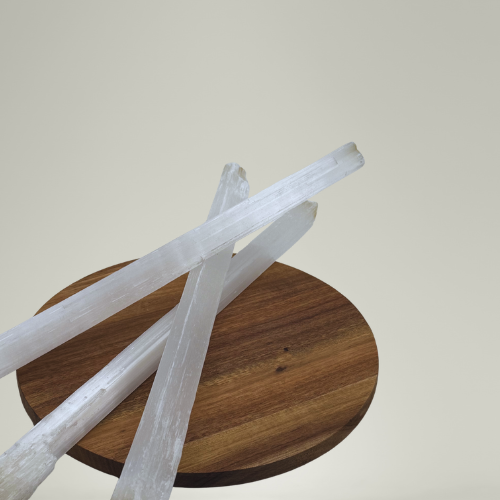 White Selenite Wands - Rough 14-15"